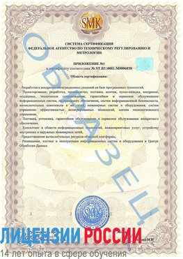 Образец сертификата соответствия (приложение) Выкса Сертификат ISO 27001